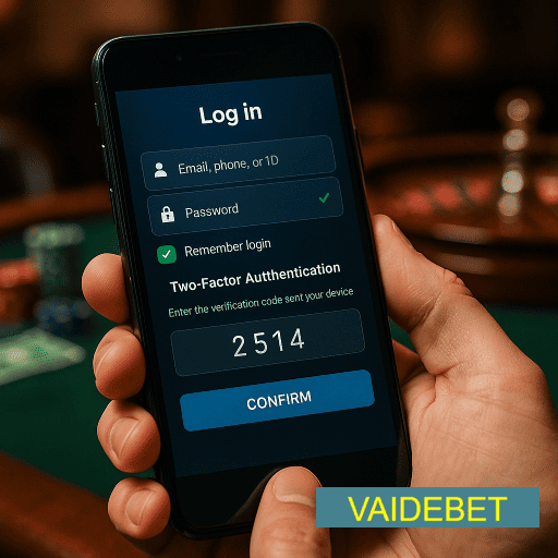Figura 2 do login da VAIDEBET